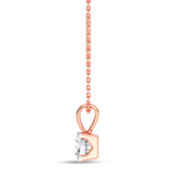 Photo of Leo 1/4 CT. T.W. Lab Grown Diamond Solitaire Pendant 14K Rose Gold [SP1937R-C000]