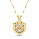 Photo of Ushi 2 1/2 CT. T.W. Lab Grown Diamond Solitaire Pendant 14K Yellow Gold [SP1936Y-L245]