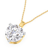 Photo of Ushi 2 1/2 CT. T.W. Lab Grown Diamond Solitaire Pendant 14K Yellow Gold [SP1936Y-L245]