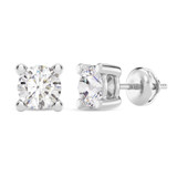 Photo of Win 3/4 Carat T.W. Lab Grown Diamond Solitaire Earring 14K White Gold [SE1931W-C000]