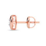 Photo of Della 1/5 CT. T.W. Lab Grown Diamond Solitaire Earring 14K Rose Gold [SE1933R-C000]
