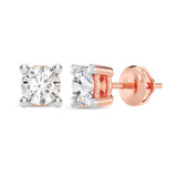 Photo of Lavita 5/8 CT. T.W. Lab Grown Diamond Solitaire Earring 14K Rose Gold [SE1932R-C000]