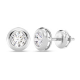 Photo of Della 1/5 CT. T.W. Lab Grown Diamond Solitaire Earring 14K White Gold [SE1933W-C000]