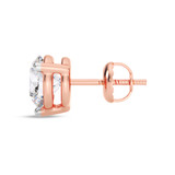 Photo of Ushi 1 1/2 Carat T.W. Lab Grown Diamond Solitaire Earring 14K Rose Gold [SE1934R-C000]