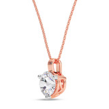 Photo of Ushi 1 CT. T.W. Lab Grown Diamond Solitaire Pendant 14K Rose Gold [SP1935R-L095]