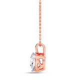 Photo of Ushi 1 CT. T.W. Lab Grown Diamond Solitaire Pendant 14K Rose Gold [SP1935R-L095]