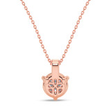 Photo of Ushi 1 CT. T.W. Lab Grown Diamond Solitaire Pendant 14K Rose Gold [SP1935R-L095]