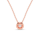 Photo of Della 1/10 Carat T.W. Lab Grown Diamond Solitaire Pendant 10K Rose Gold [SP1933R-C000]