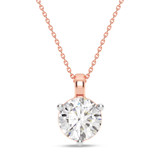 Photo of Ushi 1 1/2 Carat T.W. Lab Grown Diamond Solitaire Pendant 10K Rose Gold [SP1934R-L145]