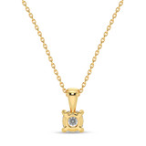 Photo of Lavita 1/3 Carat T.W. Lab Grown Diamond Solitaire Pendant 10K Yellow Gold [SP1932Y-C000]