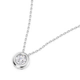 Photo of Della 1/10 CT. T.W. Lab Grown Diamond Solitaire Pendant 10K White Gold [SP1933W-C000]