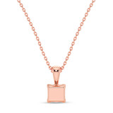 Photo of Leo 1/4 CT. T.W. Lab Grown Diamond Solitaire Pendant 10K Rose Gold [SP1937R-C000]