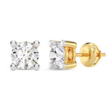 Photo of Win 3/4 Carat T.W. Lab Grown Diamond Solitaire Earring 10K Yellow Gold [SE1931Y-C000]