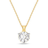 Photo of Ushi 1 CT. T.W. Lab Grown Diamond Solitaire Pendant 10K Yellow Gold [SP1935Y-L095]