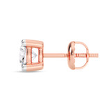 Photo of Lavita 5/8 CT. T.W. Lab Grown Diamond Solitaire Earring 10K Rose Gold [SE1932R-C000]