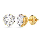 Photo of Ushi 1 Carat T.W. Lab Grown Diamond Solitaire Earring 10K Yellow Gold [SE1935Y-C000]