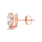 Photo of Ushi 2 CT. T.W. Lab Grown Diamond Solitaire Earring 10K Rose Gold [SE1936R-C000]