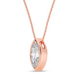 Photo of Flo 1 CT. T.W. Lab Grown Diamond Solitaire Pendant 10K Rose Gold [SP1922R-O095]