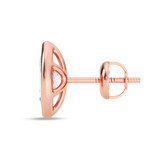 Photo of Flo 1 CT. T.W. Lab Grown Diamond Solitaire Earring 10K Rose Gold [SE1922R-O095]