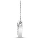 Photo of Flo 1 CT. T.W. Lab Grown Diamond Solitaire Pendant 14K White Gold [SP1922W-O095]