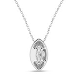 Photo of Flo 1 CT. T.W. Lab Grown Diamond Solitaire Pendant 14K White Gold [SP1922W-O095]