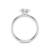 Photo of Niu 1 ct tw. Lab Grown Diamond Round Solitaire Engagement Ring 14K White Gold [BT1925WE-L095]