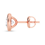 Photo of Naya 1 Carat T.W. Lab Grown Diamond Solitaire Earring 14K Rose Gold [SE1925R-L095]