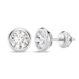 Photo of Naya 1 Carat T.W. Lab Grown Diamond Solitaire Earring 14K White Gold [SE1925W-L095]