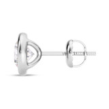 Photo of Naya 1 Carat T.W. Lab Grown Diamond Solitaire Earring 14K White Gold [SE1925W-L095]