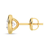 Photo of Naya 1 Carat T.W. Lab Grown Diamond Solitaire Earring 14K Yellow Gold [SE1925Y-L095]