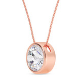 Photo of Aarini 3 Carat T.W. Lab Grown Diamond Solitaire Pendant 10K Rose Gold [SP1926R-L295]