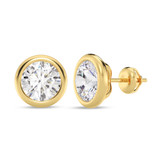 Photo of Aarini 3 Carat T.W. Lab Grown Diamond Solitaire Earring 14K Yellow Gold [SE1926Y-L295]