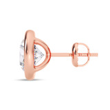 Photo of Aarini 3 CT. T.W. Lab Grown Diamond Solitaire Earring 10K Rose Gold [SE1926R-L295]