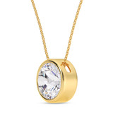 Photo of Aarini 3 Carat T.W. Lab Grown Diamond Solitaire Pendant 10K Yellow Gold [SP1926Y-L295]