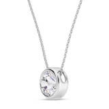 Photo of Naya 1 CT. T.W. Lab Grown Diamond Solitaire Pendant 14K White Gold [SP1925W-L095]