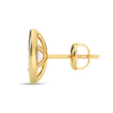 Photo of Flo 1 Carat T.W. Lab Grown Diamond Solitaire Earring 10K Yellow Gold [SE1922Y-O095]