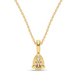 Photo of Mahi 1/2 CT. T.W. Lab Grown Diamond Solitaire Pendant 10K Yellow Gold [SP1928Y-C000]