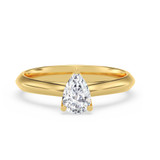Photo of Jena 1/2 ct tw. Lab Grown Diamond Pear Solitaire Engagement Ring 10K Yellow Gold [BT1928YE-C000]