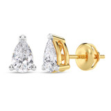 Photo of Mahi 1/2 CT. T.W. Lab Grown Diamond Solitaire Earring 10K Yellow Gold [SE1928Y-C000]