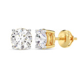 Photo of Pinkie 1/2 Carat T.W. Lab Grown Diamond Solitaire Earring 10K Yellow Gold [SE1930Y-C000]