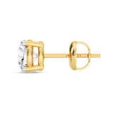 Photo of Pinkie 1/2 Carat T.W. Lab Grown Diamond Solitaire Earring 10K Yellow Gold [SE1930Y-C000]
