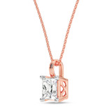 Photo of Mihi 1 CT. T.W. Lab Grown Diamond Solitaire Pendant 14K Rose Gold [SP1927R-K095]