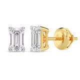 Photo of Jena 1/2 Carat T.W. Lab Grown Diamond Solitaire Earring 10K Yellow Gold [SE1929Y-C000]