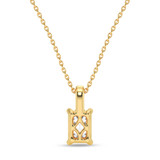 Photo of Jena 1/2 CT. T.W. Lab Grown Diamond Solitaire Pendant 10K Yellow Gold [SP1929Y-C000]