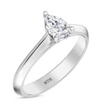 Photo of Jena 1/2 ct tw. Lab Grown Diamond Pear Solitaire Engagement Ring 10K White Gold [BT1928WE-C000]