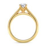 Photo of Jena 1/2 ct tw. Lab Grown Diamond Round Solitaire Engagement Ring 14K Yellow Gold [BT1930YE-C000]