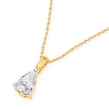 Photo of Mahi 1/2 Carat T.W. Lab Grown Diamond Solitaire Pendant 14K Yellow Gold [SP1928Y-C000]