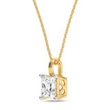 Photo of Mihi 1 Carat T.W. Lab Grown Diamond Solitaire Pendant 14K Yellow Gold [SP1927Y-K095]