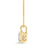 Photo of Mihi 1 Carat T.W. Lab Grown Diamond Solitaire Pendant 14K Yellow Gold [SP1927Y-K095]