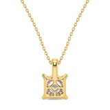 Photo of Mihi 1 Carat T.W. Lab Grown Diamond Solitaire Pendant 14K Yellow Gold [SP1927Y-K095]